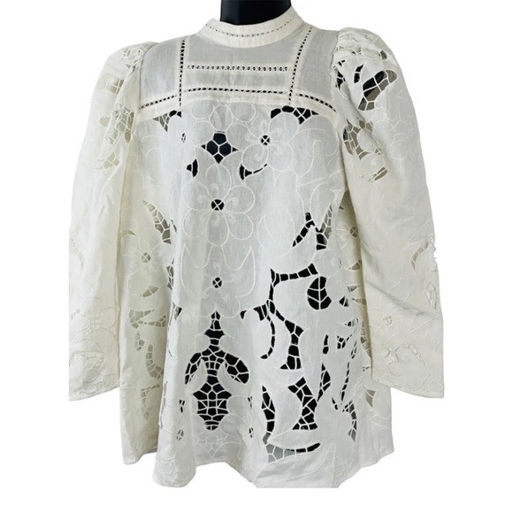 Free People Laurel Cutwork Tunic Ivory-Size Small RRP £228
New without Tags - Picture 6 of 8